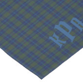 Chemin De Table Moyen Plaid bleu et vert (Coin)