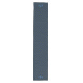 Chemin De Table Moyen Plaid bleu et vert (Devant)