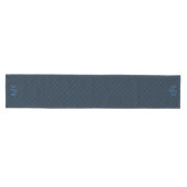 Chemin De Table Moyen Plaid bleu et vert (Horizontal)