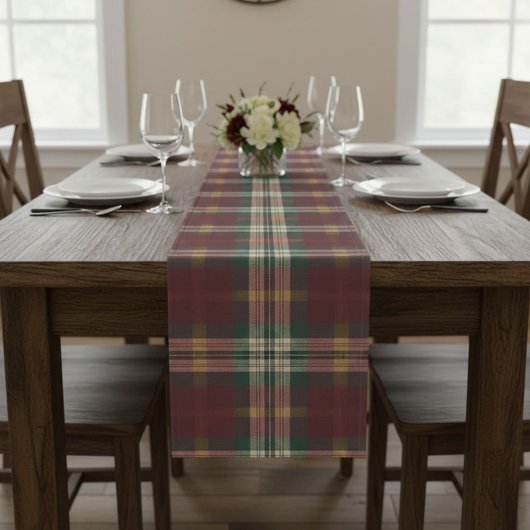 Chemin De Table Moyen Plaid Table Runner