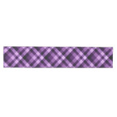 Chemin De Table Moyen Plum moderne violet Plaid Moyenne Table Runer (Horizontal)