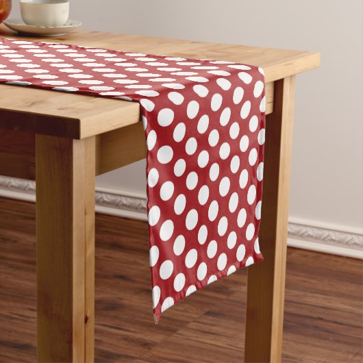 Chemin De Table Moyen Pois rouges, Motif à points polka, points, pointil (In Situ)
