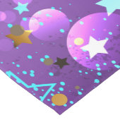 Chemin De Table Moyen Purple foil background with Stars (Coin)