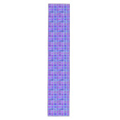 Chemin De Table Moyen Purple Mosaic Squares Tile Pattern (Devant)