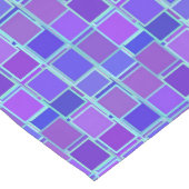 Chemin De Table Moyen Purple Mosaic Squares Tile Pattern (Coin)