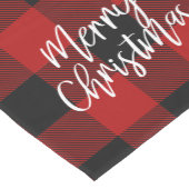 Chemin De Table Moyen Red Buffalo Plaid & Joyeux Noël (Coin)