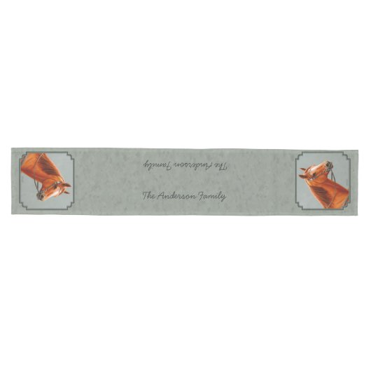 Chemin De Table Moyen Red Dun Chestnut (Horizontal)