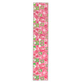 Chemin De Table Moyen Retro Squares Pattern (Devant)