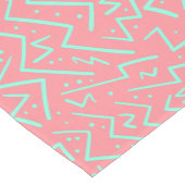 Chemin De Table Moyen Rose et Vert Retro Conception Psychédélique (Coin)