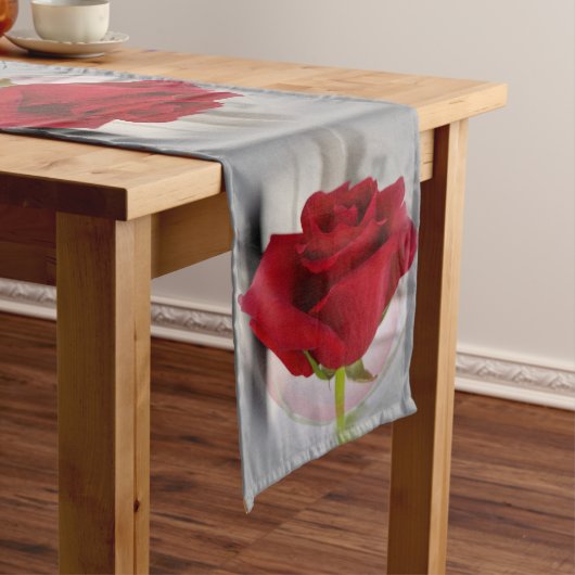 Chemin De Table Moyen Rose rouge 2 (In Situ)