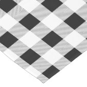 Chemin De Table Moyen ruc farmhouse chic black and white plaid (Coin)