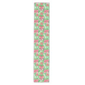 Chemin De Table Moyen Runner de Noël magenta vert enjoué et pré-chic (Devant)