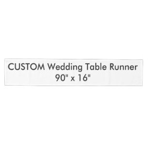 Chemin De Table Moyen Runner de table personnalisée mariage de 90 po x 1