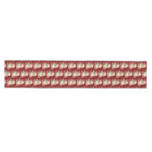 Chemin De Table Moyen Santa Claus Retro Christmas Pattern (Horizontal)