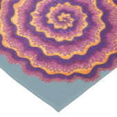 Chemin De Table Moyen Spirales pourpres (Coin)