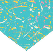 Chemin De Table Moyen Splash de peinture Abstraite (Coin)