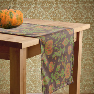 Chemin De Table Moyen Style Vintage Campagne Automne Citrouille