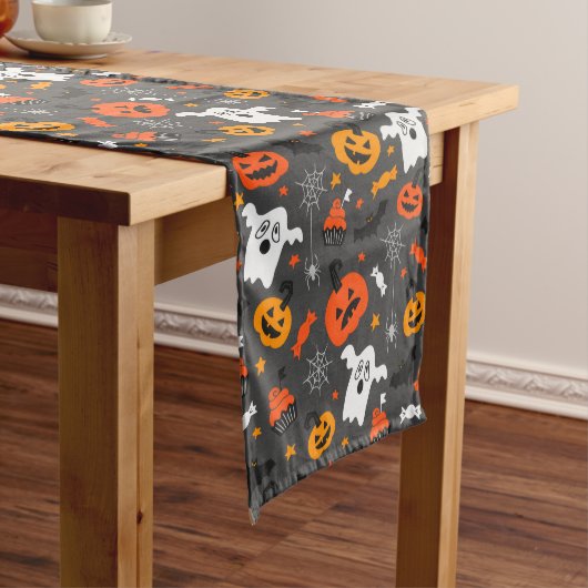 Chemin De Table Moyen Symboles d'Halloween motif (In Situ)