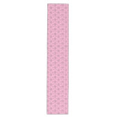 Chemin De Table Moyen Table de vacances Coureur rose Flocon de neige Tab (Devant)