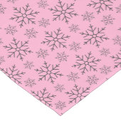 Chemin De Table Moyen Table de vacances Coureur rose Flocon de neige Tab (Coin)
