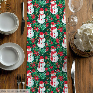 Chemin De Table Moyen Tapis de table moderne magenta rouge prépa Noël