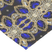 Chemin De Table Moyen tendance or turquoise élégant argent bleu profond (Coin)