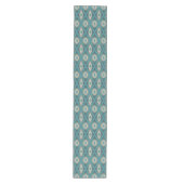 Chemin De Table Moyen Tendance Turquoise Bleu Taupe Brown Beige Grey Tri (Devant)