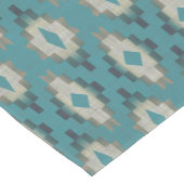 Chemin De Table Moyen Tendance Turquoise Bleu Taupe Brown Beige Grey Tri (Coin)