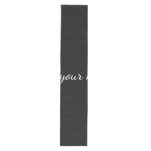 Chemin De Table Moyen Texte de message noir uni ajouter un nom ici jeté