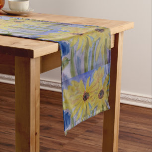 Chemin De Table Moyen Tournesols jaunes d'été