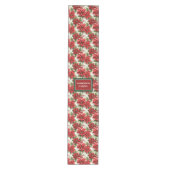 Chemin De Table Moyen Trendy Christmas Table Runner Custom Name Accent (Devant)