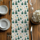 Chemin De Table Moyen Trendy Christmas Trees Holiday Table Runner Design