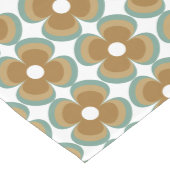 Chemin De Table Moyen Trendy Teal Caramel Retro Groovy Flowers Seamless (Coin)