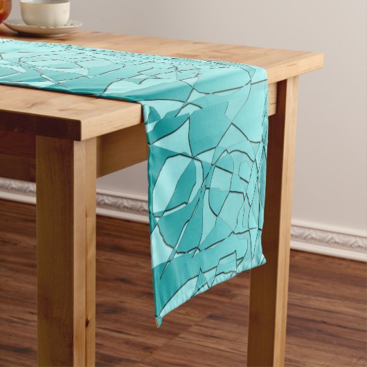 Chemin De Table Moyen Turquoise Brisé (In Situ)