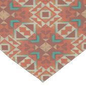 Chemin De Table Moyen Vert Turquoise Rouille Orange Beige Brown Rouge Tr (Coin)