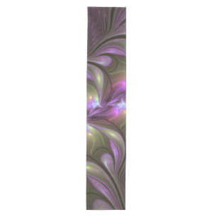 Chemin De Table Moyen Violet Abstrait violet violet kaki fractal