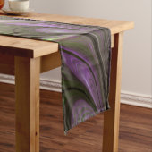 Chemin De Table Moyen Violet Abstrait violet violet kaki fractal (In Situ)
