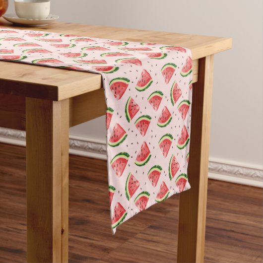 Chemin De Table Moyen Watercolor Watermelon Motif de fruits (In Situ)