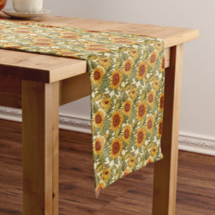 Chemin De Table Moyen William Morris Fleurs solaires d'automne