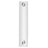 Chemin De Table Moyen Yin Yang Lizards Argent (Devant)