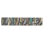 Chemin De Table Moyen Zebra, un Motif africain tribal branché Imprimer (Horizontal)