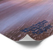 Chemin de vos empreintes Poster de matte océanique (Coin)