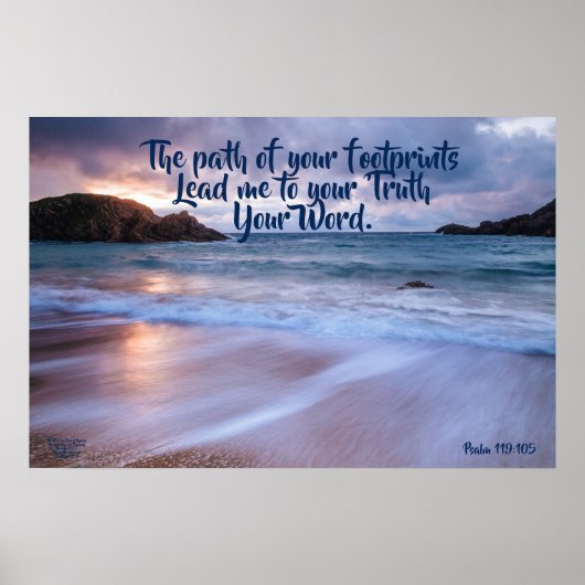 Chemin de vos empreintes Poster de matte océanique (Devant)