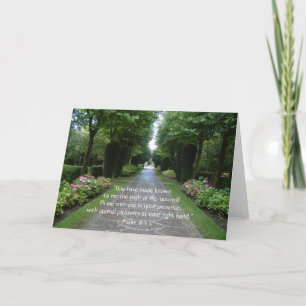 Chemin des cartes de voeux de la vie  
