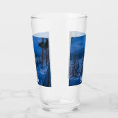 Chemin forestier en verre de nuit d'hiver (Gauche)