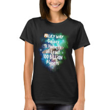 Chemin Lait Galaxy Drôle Design T-shirt