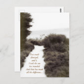 Chemin Moins Voyagé : Carte postale (Devant / Derrière)