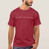 Chemin non pris basique noir T-shirt (Devant)