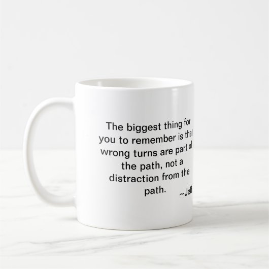 Chemin : Que ferait Jeff ? Café Mug (Gauche)