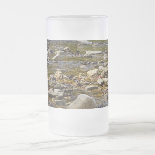 Chemin Rocheux Verre Frosted Beer Mug (Centre)
